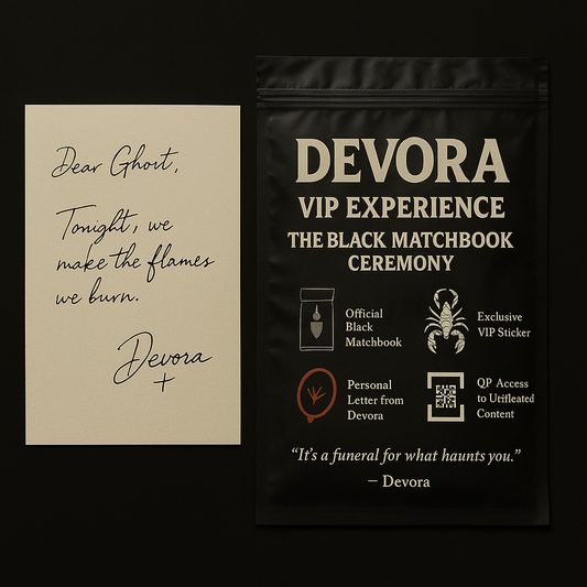 10/30/2025 Indianapolis Devora's VIP Black Matchbook